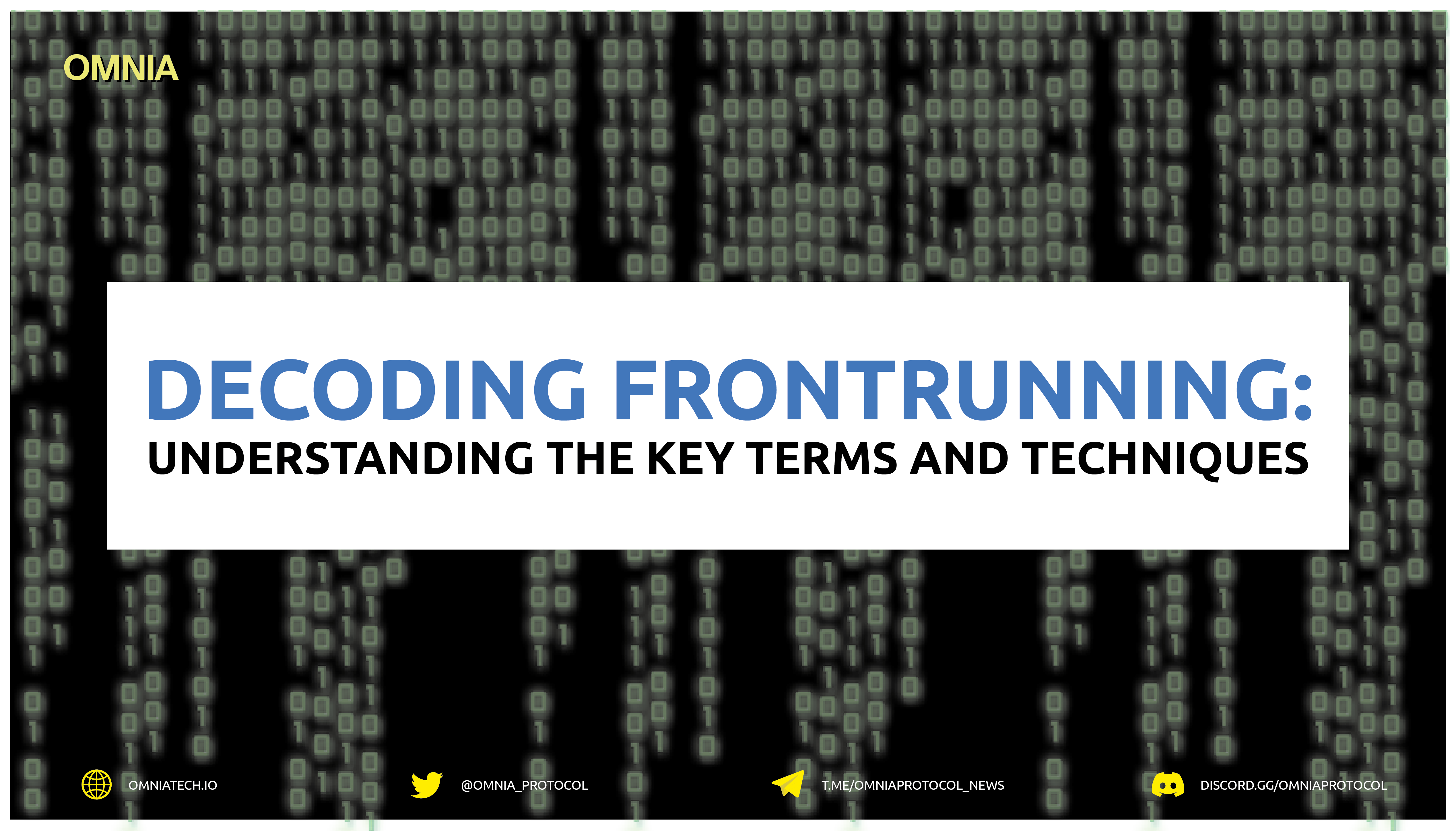 Decoding Frontrunning: Understanding the Key Terms and Techniques