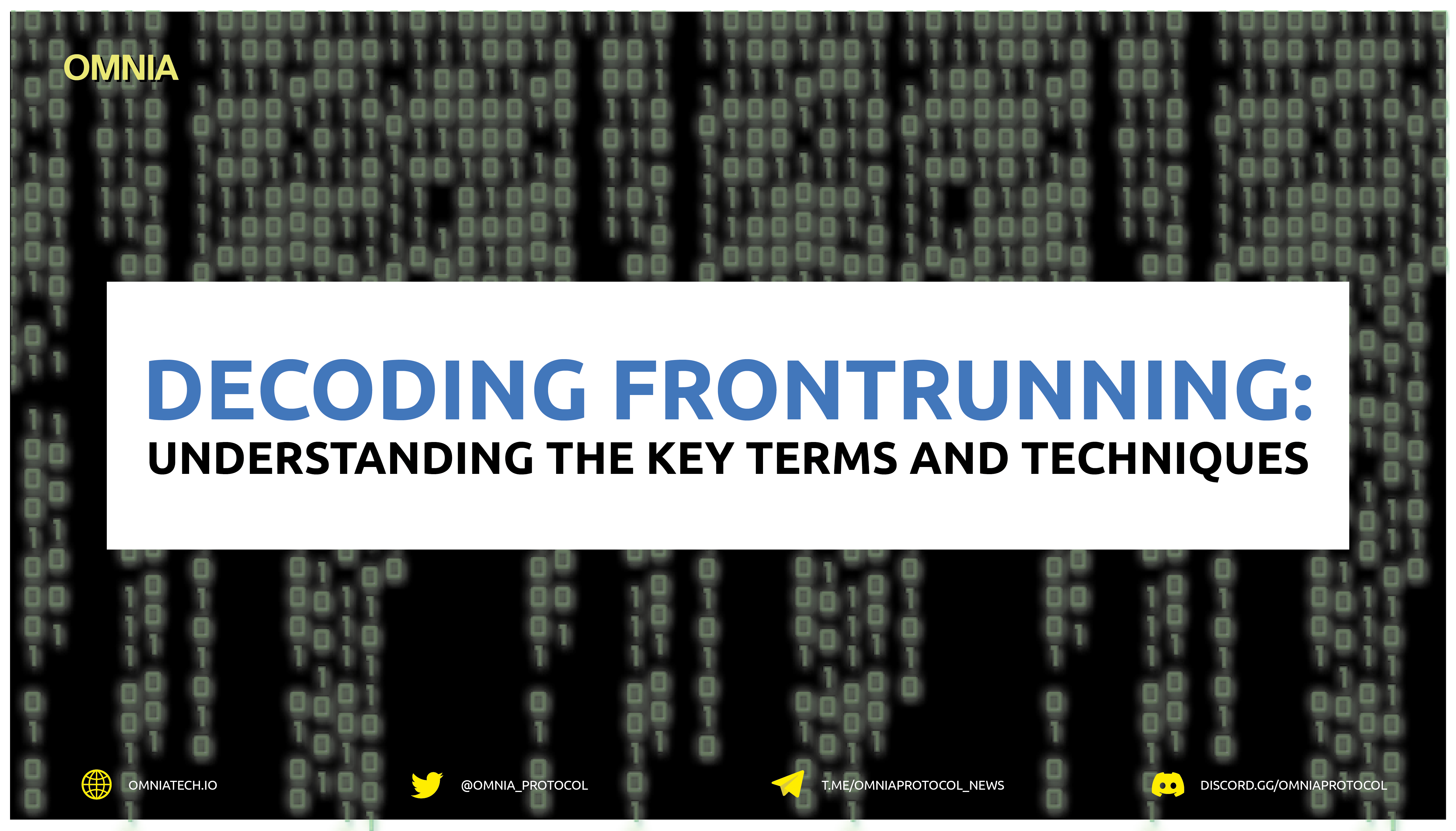 Decoding Frontrunning: Understanding the Key Terms and Techniques