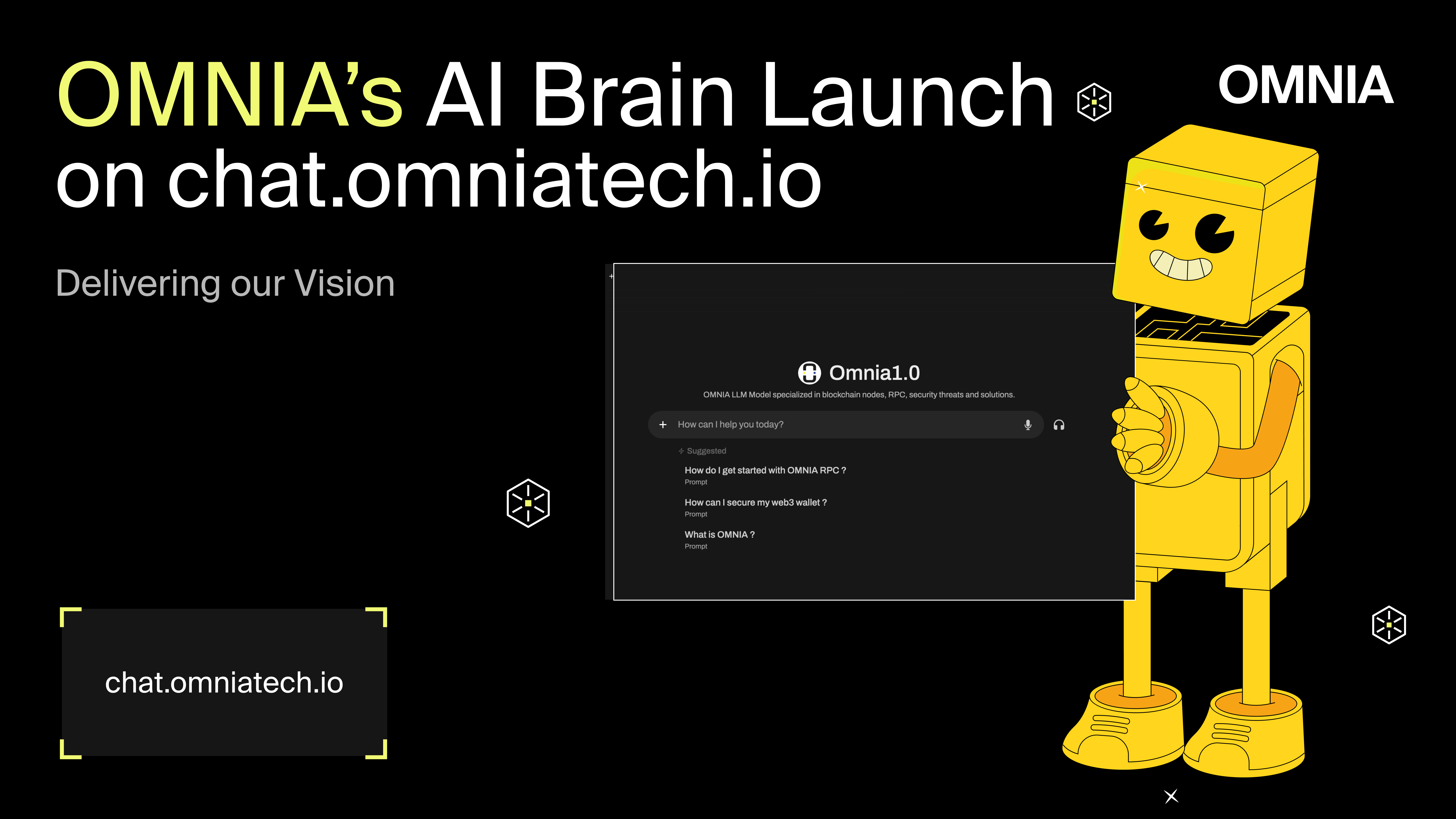 OMNIA AI Brain Launches on chat.omniatech.io – Delivering on Our Vision!